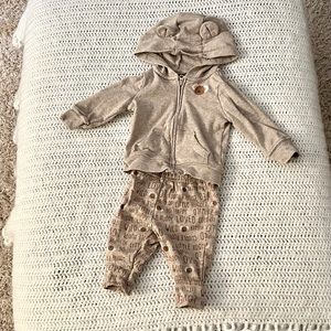 Gender neutral baby koala sweatsuit